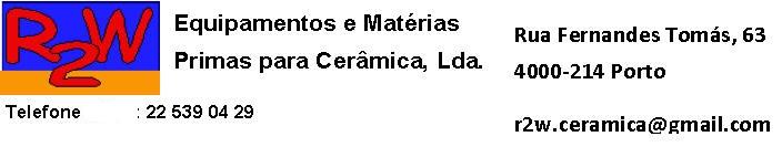 R2W - Equipamentos e Matérias Primas para Cerâmica, Lda Logo