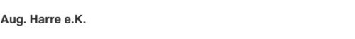 Aug. Harre e.K. Logo