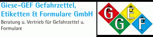 Giese GEF Gefahrzettel, Etiketten & Formulare GmbH  Logo