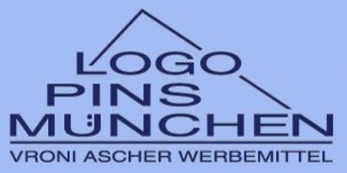 Logo Pins München Vroni Ascher Werbemittel Logo