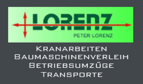 Peter Lorenz Autokrane - Baumaschinen - Maschinentransporte Logo
