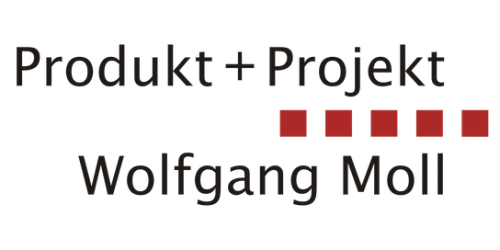 Produkt + Projekt  Wolfgang Moll Logo