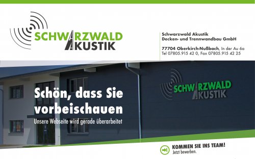 Schwarzwald-Akustik B. Spinner, Decken- und Trennwand-Bau GmbH Logo